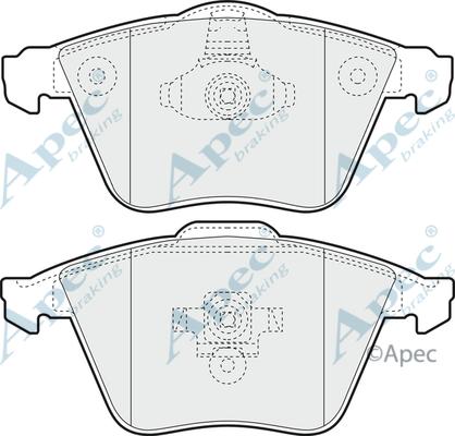 APEC PAD1420 - Kit de plaquettes de frein, frein à disque cwaw.fr