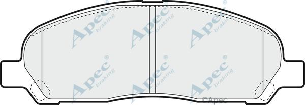 APEC PAD1421 - Kit de plaquettes de frein, frein à disque cwaw.fr