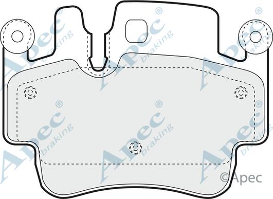 APEC PAD1423 - Kit de plaquettes de frein, frein à disque cwaw.fr