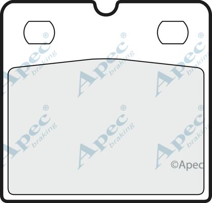 APEC PAD1422 - Kit de plaquettes de frein, frein à disque cwaw.fr