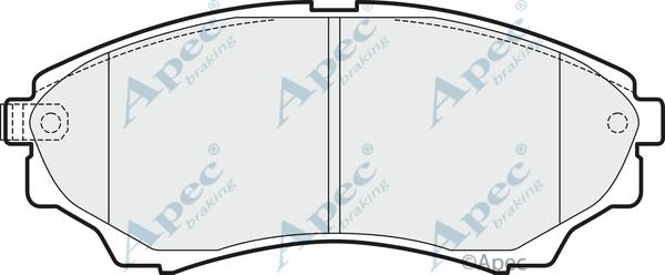 APEC PAD1470 - Kit de plaquettes de frein, frein à disque cwaw.fr