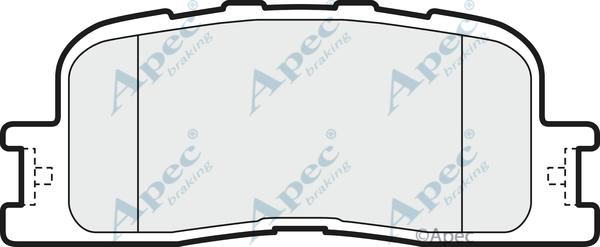 APEC PAD1471 - Kit de plaquettes de frein, frein à disque cwaw.fr