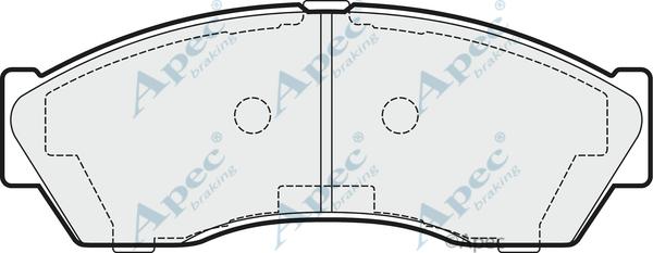 APEC PAD1478 - Kit de plaquettes de frein, frein à disque cwaw.fr