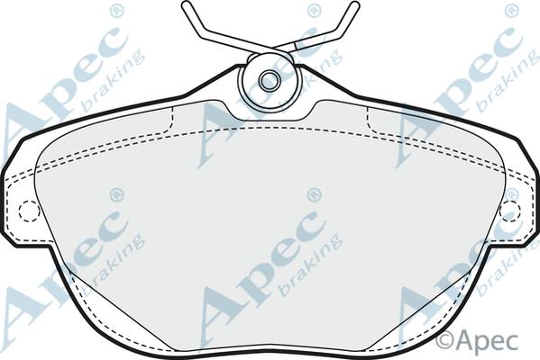 APEC PAD1594 - Kit de plaquettes de frein, frein à disque cwaw.fr