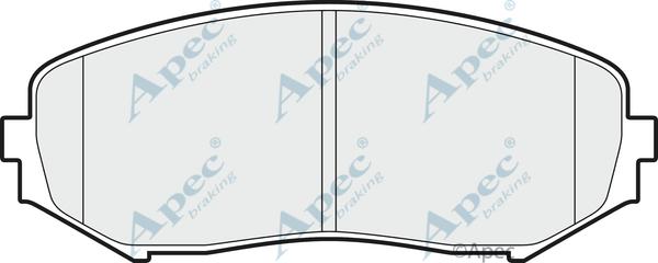 APEC PAD1596 - Kit de plaquettes de frein, frein à disque cwaw.fr