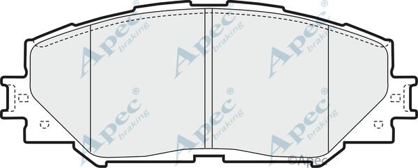 APEC PAD1593 - Kit de plaquettes de frein, frein à disque cwaw.fr