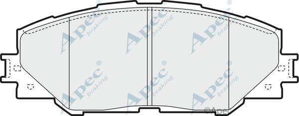 APEC PAD1592 - Kit de plaquettes de frein, frein à disque cwaw.fr