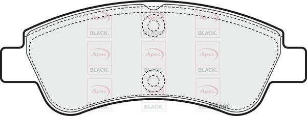 APEC PAD1546B - Kit de plaquettes de frein, frein à disque cwaw.fr