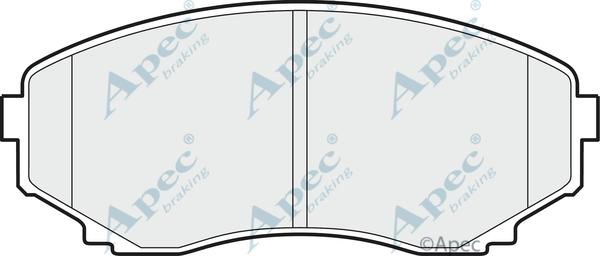 APEC PAD1509 - Kit de plaquettes de frein, frein à disque cwaw.fr