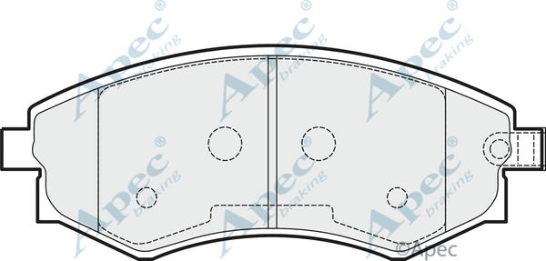 APEC PAD1504 - Kit de plaquettes de frein, frein à disque cwaw.fr