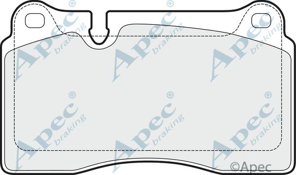 APEC PAD1508B - Kit de plaquettes de frein, frein à disque cwaw.fr