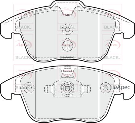 APEC PAD1503B - Kit de plaquettes de frein, frein à disque cwaw.fr