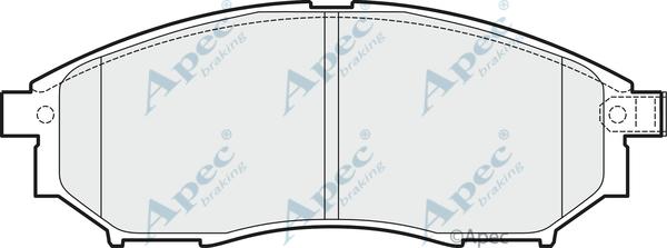 APEC PAD1502 - Kit de plaquettes de frein, frein à disque cwaw.fr