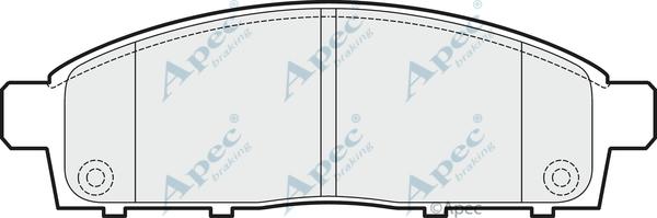 APEC PAD1519 - Kit de plaquettes de frein, frein à disque cwaw.fr