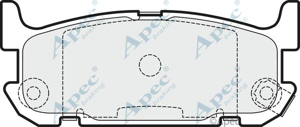 APEC PAD1513 - Kit de plaquettes de frein, frein à disque cwaw.fr