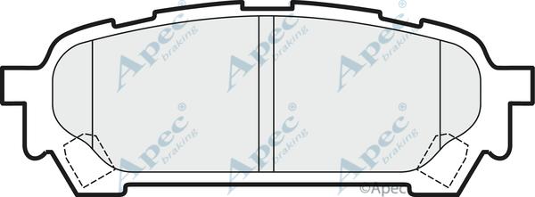 APEC PAD1512 - Kit de plaquettes de frein, frein à disque cwaw.fr