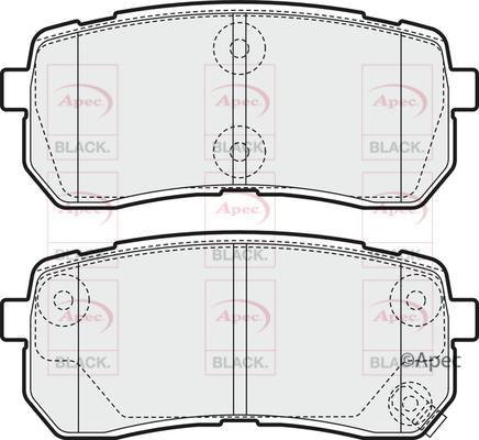 APEC PAD1581B - Kit de plaquettes de frein, frein à disque cwaw.fr