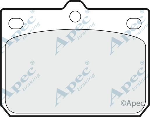 APEC PAD158 - Kit de plaquettes de frein, frein à disque cwaw.fr