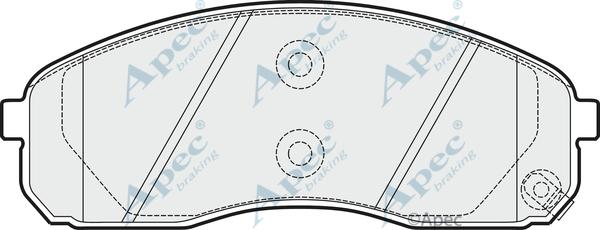 APEC PAD1530 - Kit de plaquettes de frein, frein à disque cwaw.fr