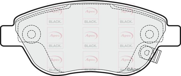 APEC PAD1533B - Kit de plaquettes de frein, frein à disque cwaw.fr