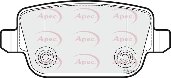 APEC PAD1532 - Kit de plaquettes de frein, frein à disque cwaw.fr