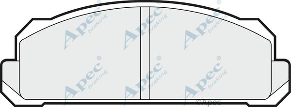 APEC PAD153 - Kit de plaquettes de frein, frein à disque cwaw.fr