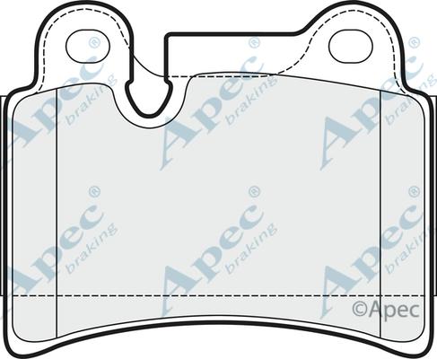 APEC PAD1523 - Kit de plaquettes de frein, frein à disque cwaw.fr