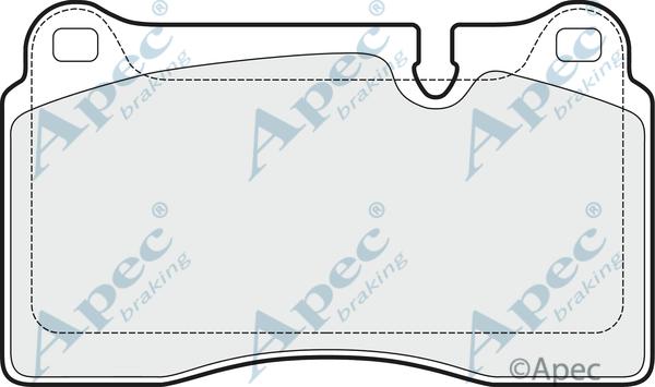 APEC PAD1527B - Kit de plaquettes de frein, frein à disque cwaw.fr