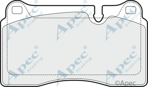 APEC PAD1527 - Kit de plaquettes de frein, frein à disque cwaw.fr