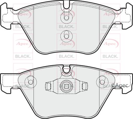 APEC PAD1699B - Kit de plaquettes de frein, frein à disque cwaw.fr