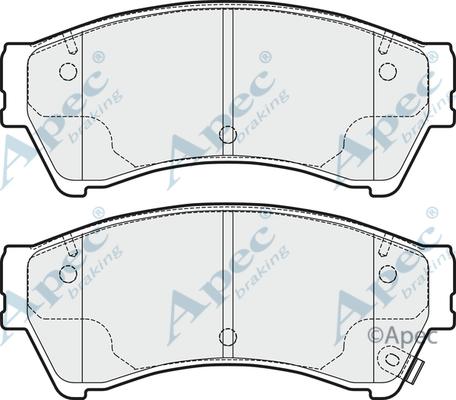 APEC PAD1698 - Kit de plaquettes de frein, frein à disque cwaw.fr