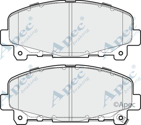 APEC PAD1693 - Kit de plaquettes de frein, frein à disque cwaw.fr