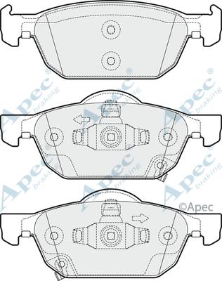 APEC PAD1692 - Kit de plaquettes de frein, frein à disque cwaw.fr