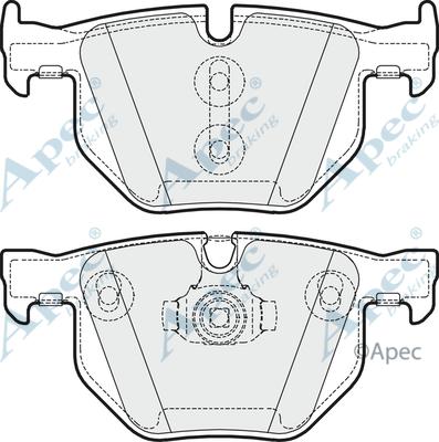 APEC PAD1643 - Kit de plaquettes de frein, frein à disque cwaw.fr