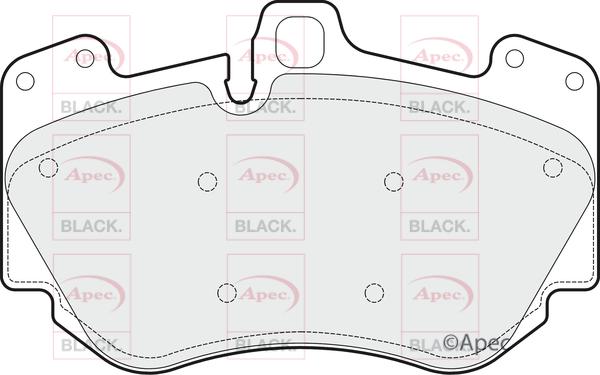 APEC PAD1647B - Kit de plaquettes de frein, frein à disque cwaw.fr