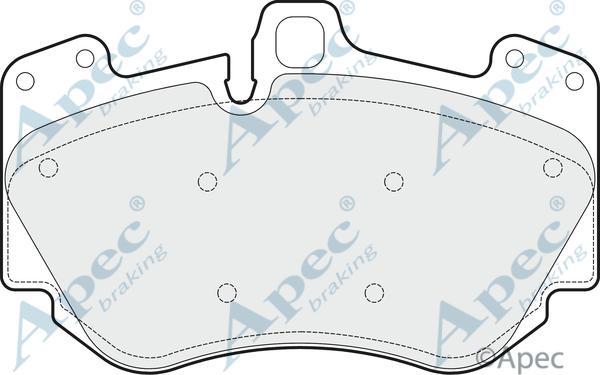 APEC PAD1647 - Kit de plaquettes de frein, frein à disque cwaw.fr