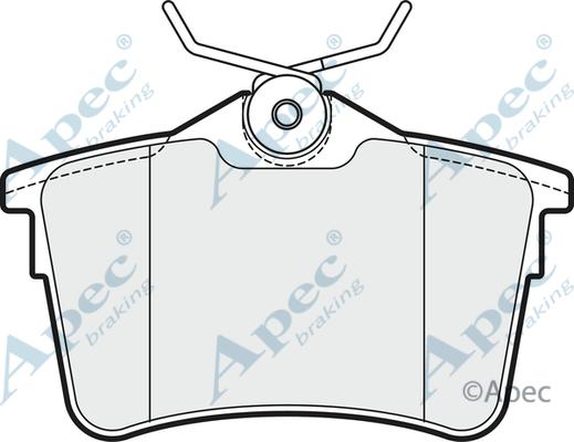 APEC PAD1659 - Kit de plaquettes de frein, frein à disque cwaw.fr