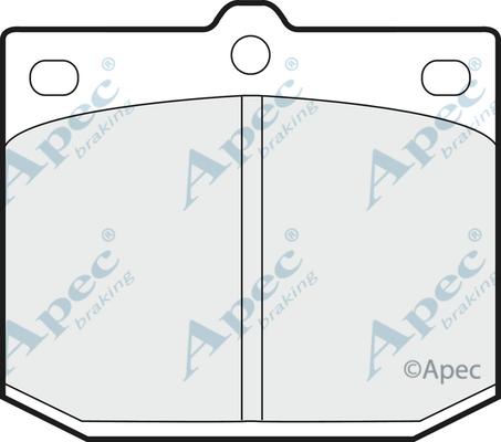 APEC PAD165 - Kit de plaquettes de frein, frein à disque cwaw.fr