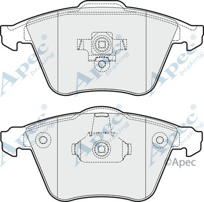 APEC PAD1663 - Kit de plaquettes de frein, frein à disque cwaw.fr