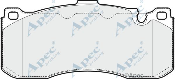 APEC PAD1667 - Kit de plaquettes de frein, frein à disque cwaw.fr