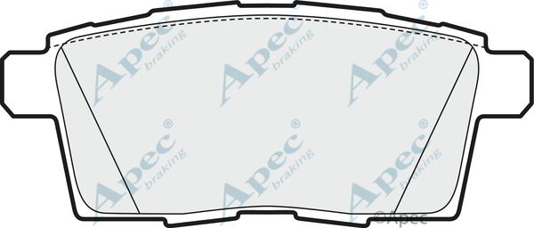 APEC PAD1605 - Kit de plaquettes de frein, frein à disque cwaw.fr