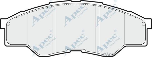 APEC PAD1606 - Kit de plaquettes de frein, frein à disque cwaw.fr