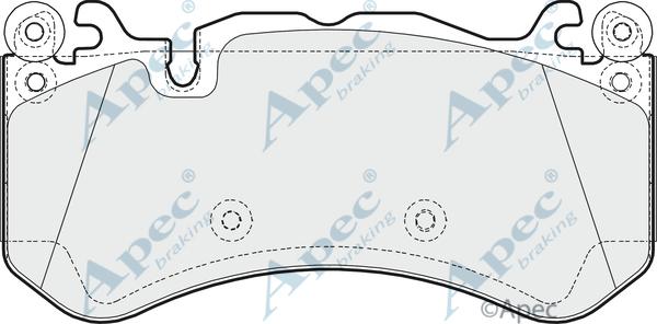 APEC PAD1616 - Kit de plaquettes de frein, frein à disque cwaw.fr