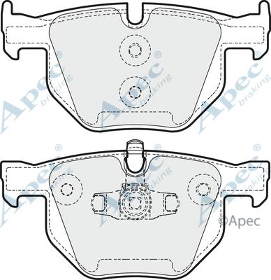 APEC PAD1611 - Kit de plaquettes de frein, frein à disque cwaw.fr