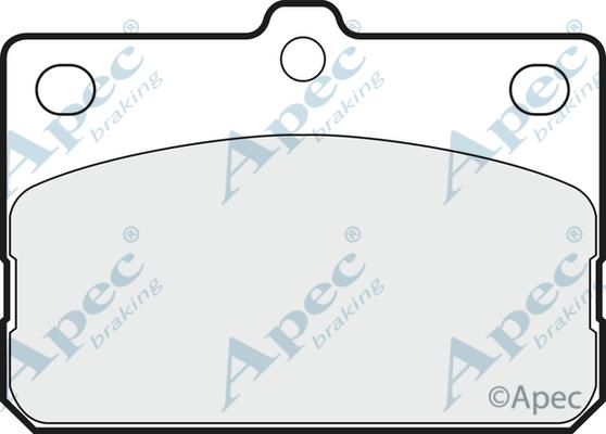 APEC PAD161 - Kit de plaquettes de frein, frein à disque cwaw.fr