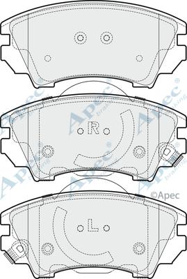 APEC PAD1684 - Kit de plaquettes de frein, frein à disque cwaw.fr