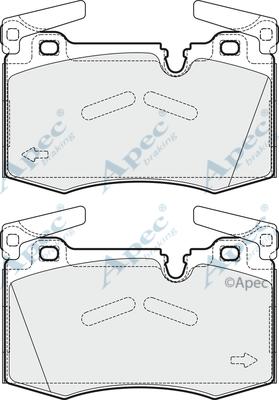 APEC PAD1683 - Kit de plaquettes de frein, frein à disque cwaw.fr