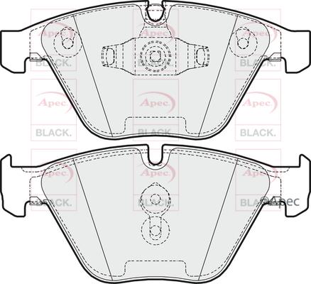 APEC PAD1635B - Kit de plaquettes de frein, frein à disque cwaw.fr