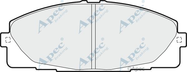 APEC PAD1624 - Kit de plaquettes de frein, frein à disque cwaw.fr