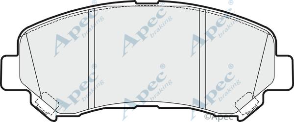 APEC PAD1621 - Kit de plaquettes de frein, frein à disque cwaw.fr